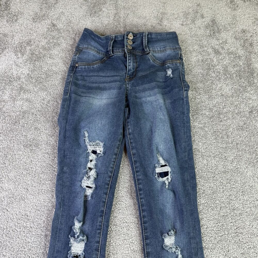 Wallflower Jeans Women’s 7 Blue The Sassy High Rise Straight Leg